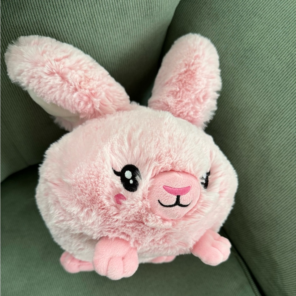 Mini Squishable Pink Fluffy Bunny 7”